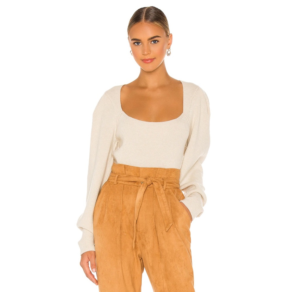 Free People Cream Sweater